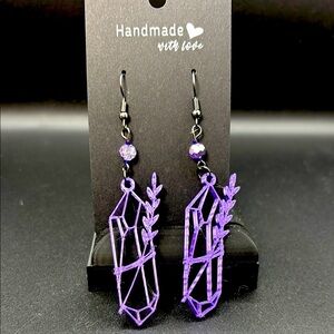 Purple Gem Earrings